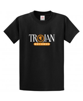 Trojan Records Classic Unisex Kids and Adults T-Shirt for Music Fans